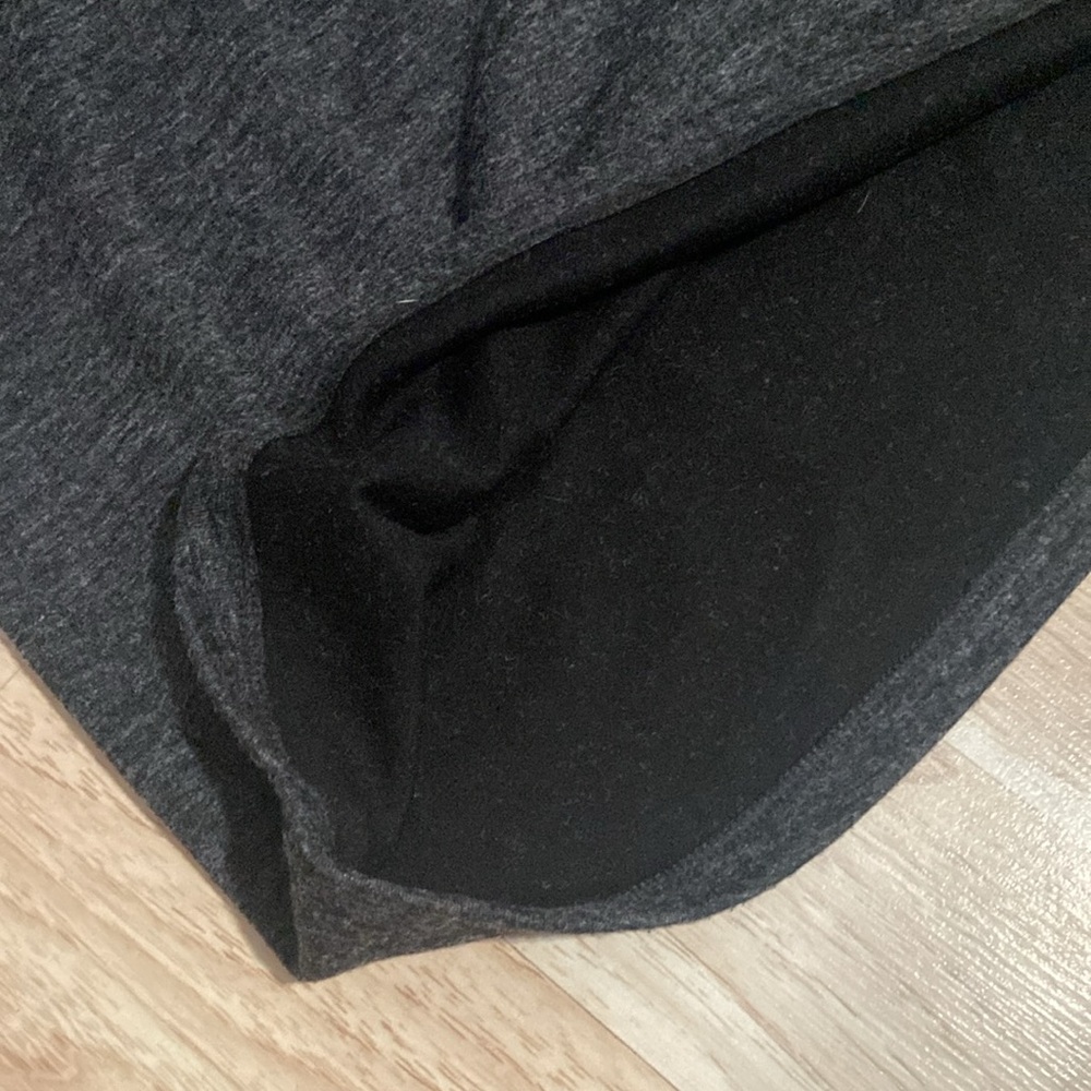 Adrienne Vittadini Dress Charcoal Gray Puff Long Sleeve Stretch Size Small - Picture 3 of 6